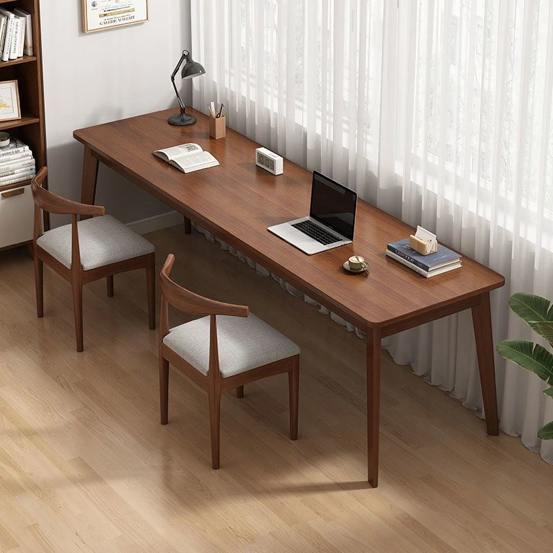 电脑桌台式家用子简约家用卧室双人书桌办公桌靠窗靠墙窄桌子工作