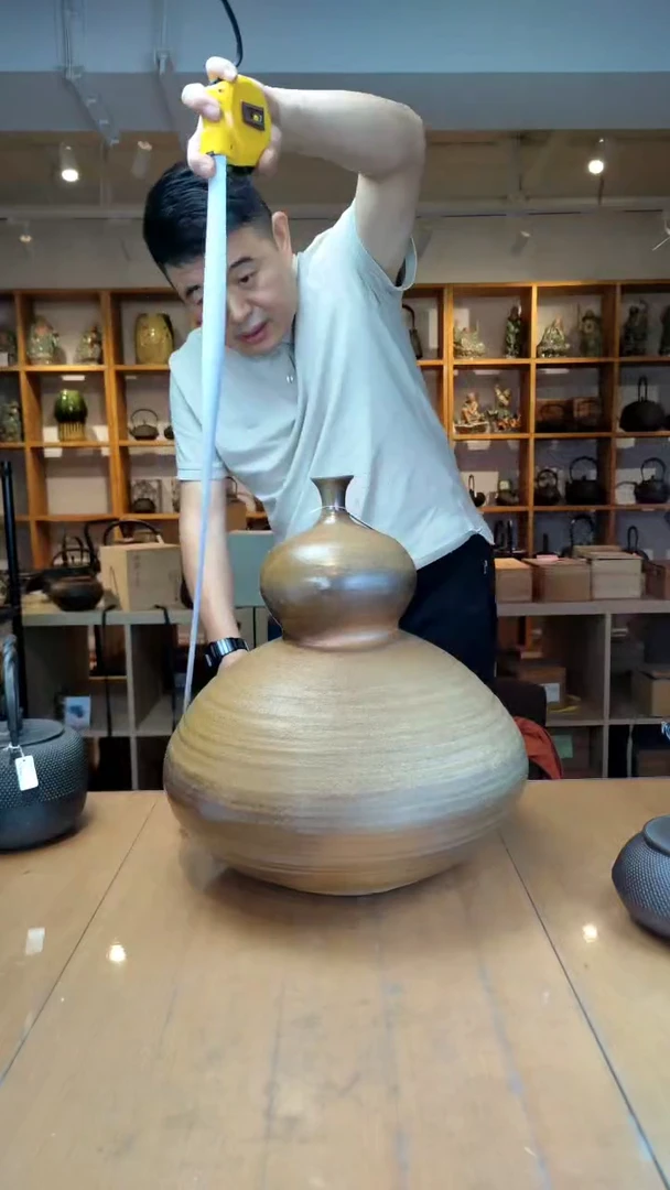 【闪购商品】日本原产备前烧葫芦摆件