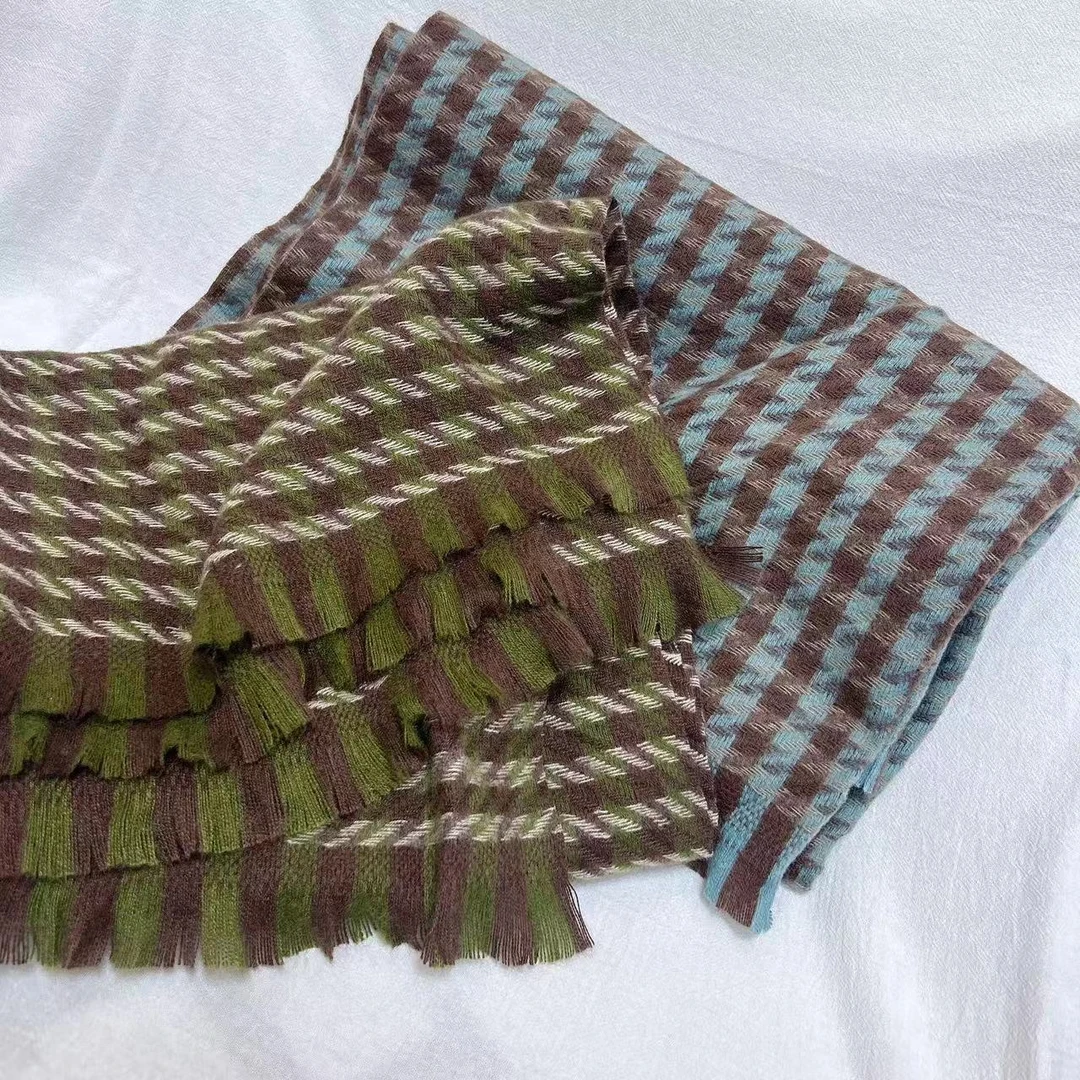 【绒绒暖意】秋冬新时尚百搭格子围巾6759