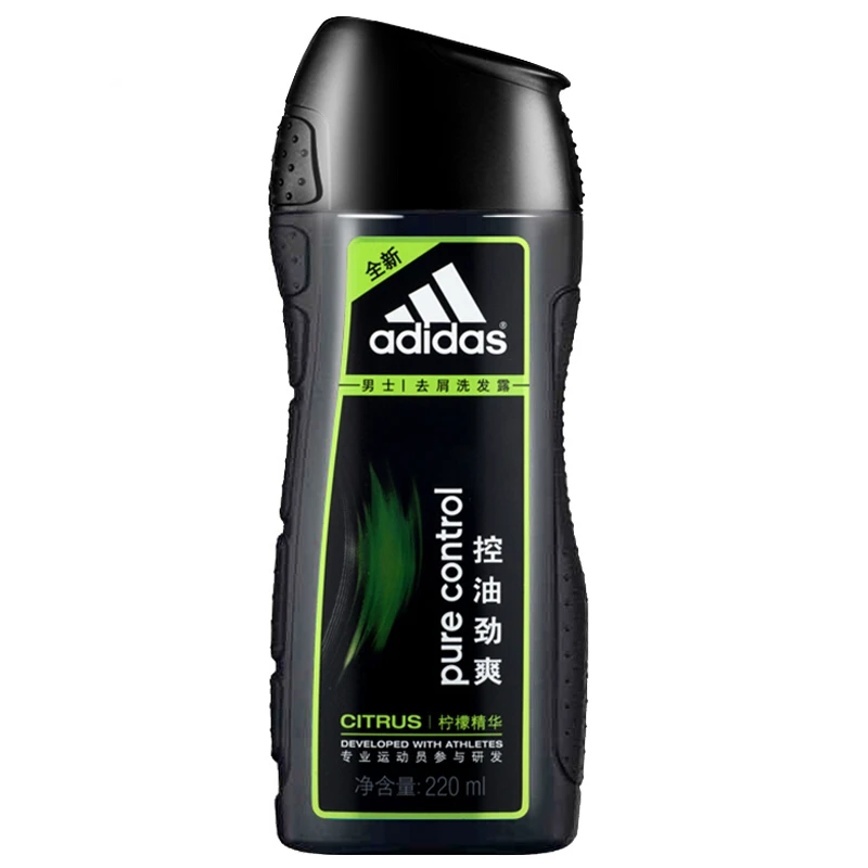 阿迪达斯男士控油劲爽去屑留香持久洗发露220ml 多款选择