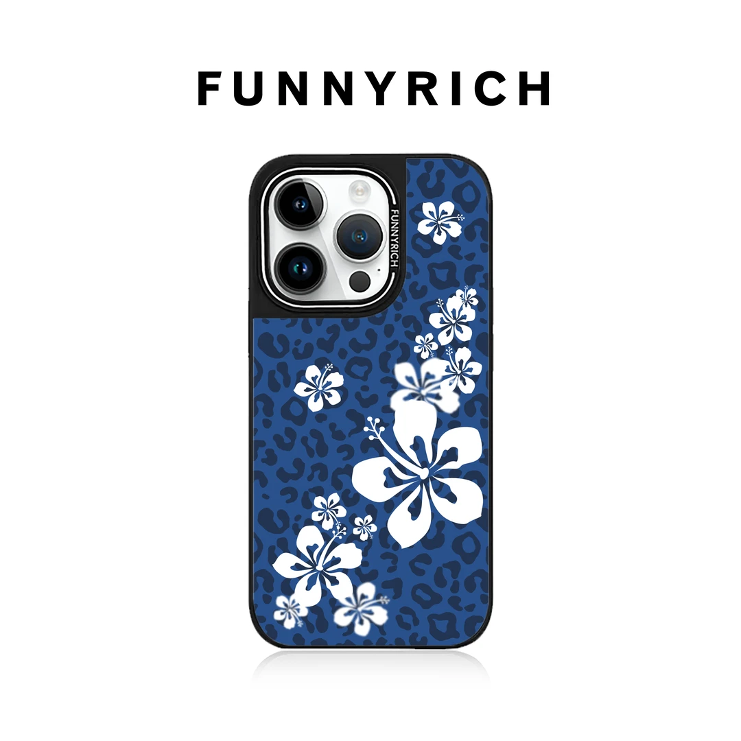 FUNNYRICH蓝豹扶桑绘适用iPhone16ProMax手机壳苹果15/14新款磁吸