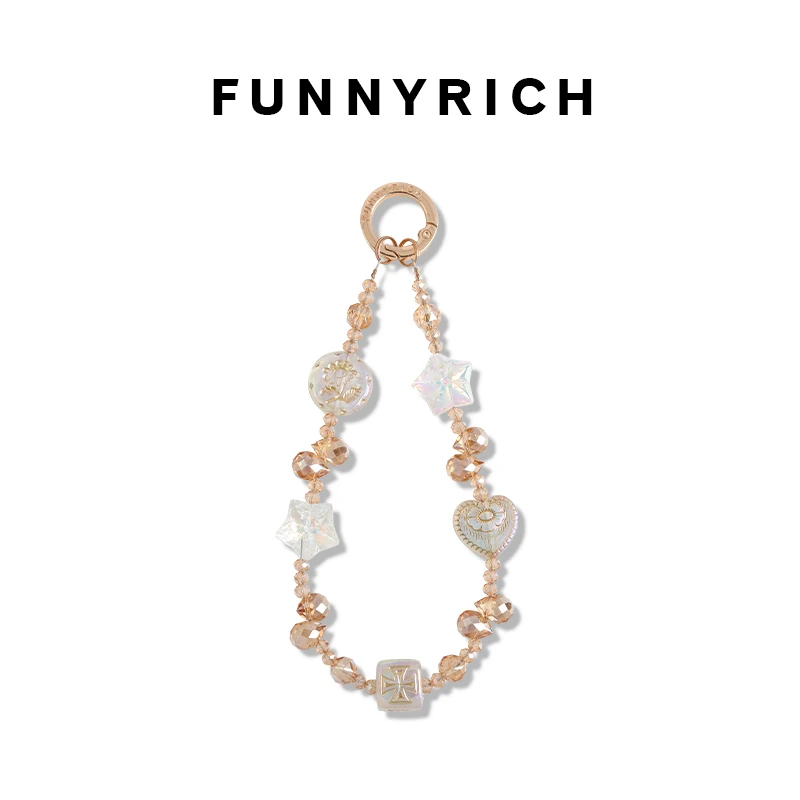 FUNNYRICH手机链Sisley串珠苹果手机壳挂绳装饰品精致新款高级感