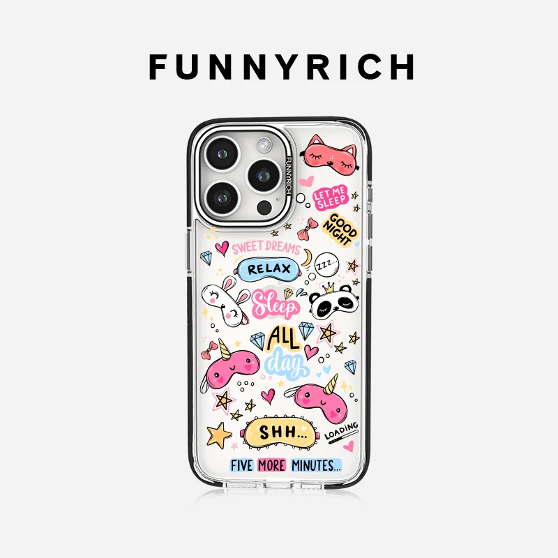 FUNNYRICH去睡觉吧适用苹果16ProMax手机壳iPhone15磁吸14新款13