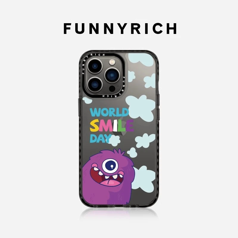 FUNNYRICH记得微笑小怪兽适用iPhone15Pro Max手机壳磁吸13苹果14