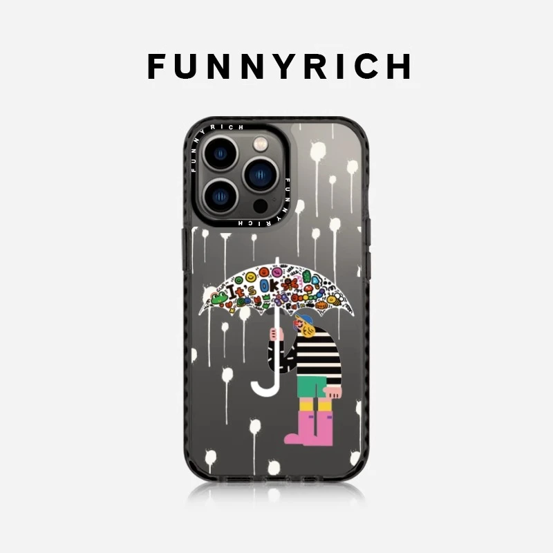 FUNNYRICH可爱雨伞适用iPhone15Pro Max手机壳苹果14磁吸保护套13