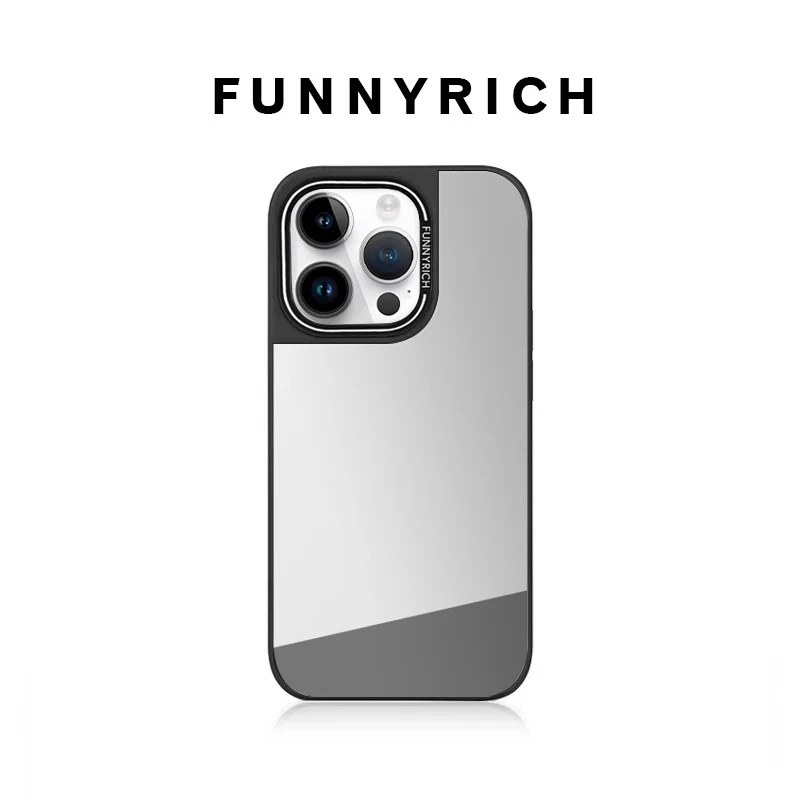 FUNNYRICH纯镜面适用iPhone17ProMax手机壳苹果16磁吸新款基础壳