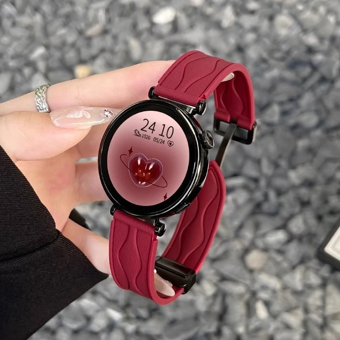 适用华为watchgt6手表带硅胶女士gt5新款watch4表带女款gt3/2表链