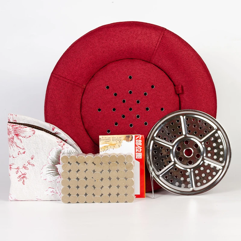 艾医令艾灸蒲团实木坐灸仪坐灸凳臀部灸具熏蒸家用随身灸控温无烟