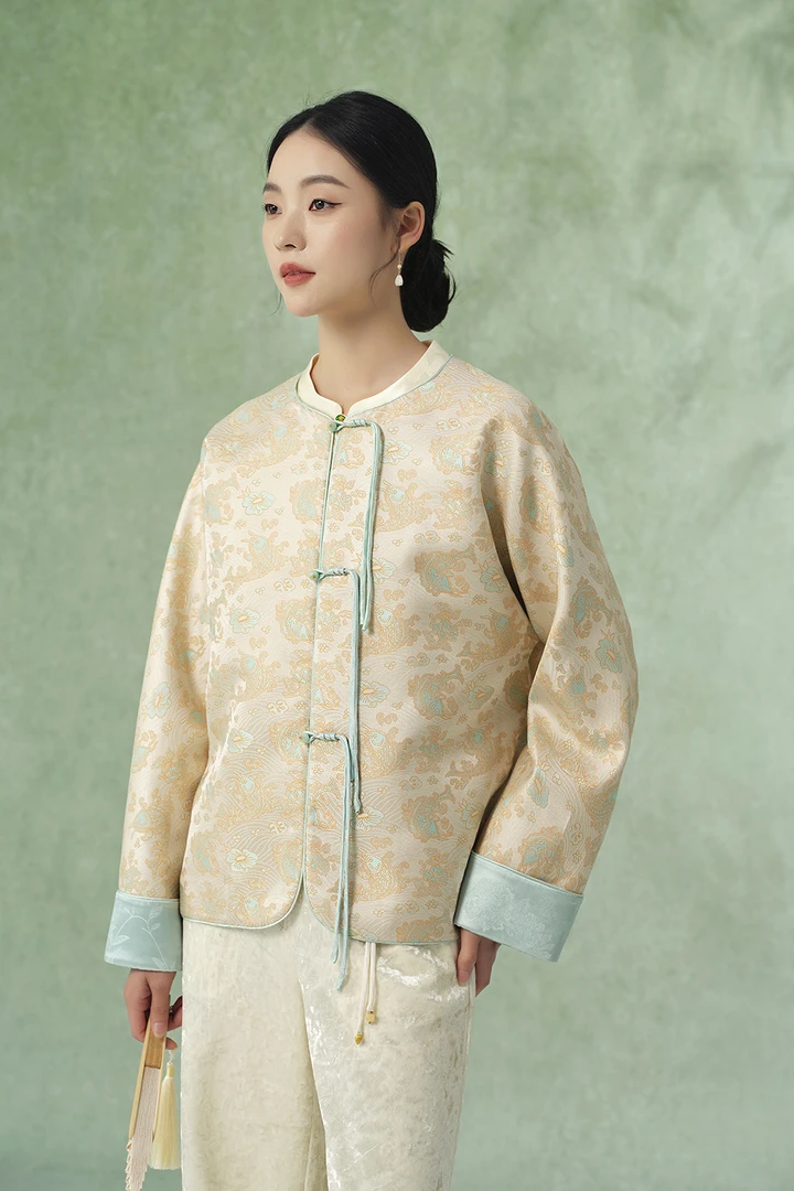 【梨花庄】24秋冬2F3W120新中式国风气质两面穿盘扣上衣秋季短外套