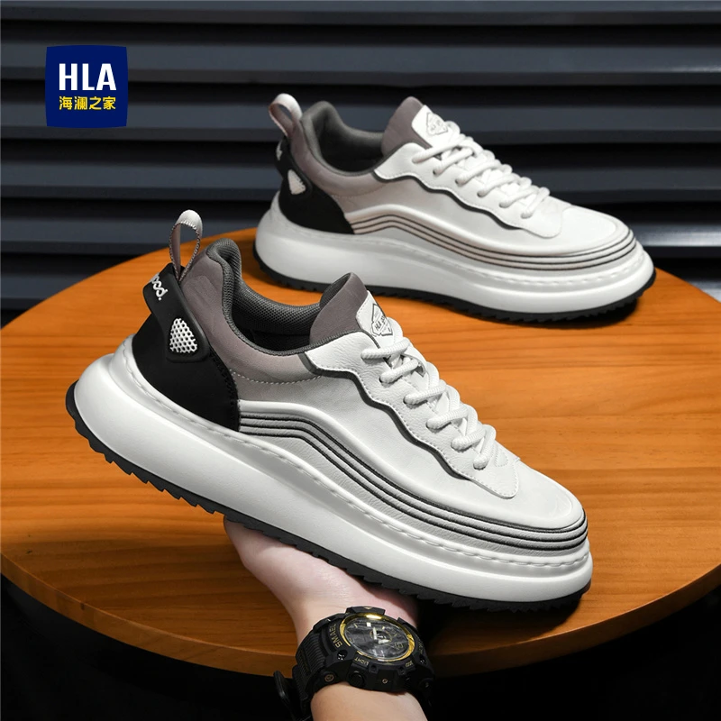 海澜之家男鞋时尚休闲鞋2025新款冬季透气从青春潮流运动跑步板鞋