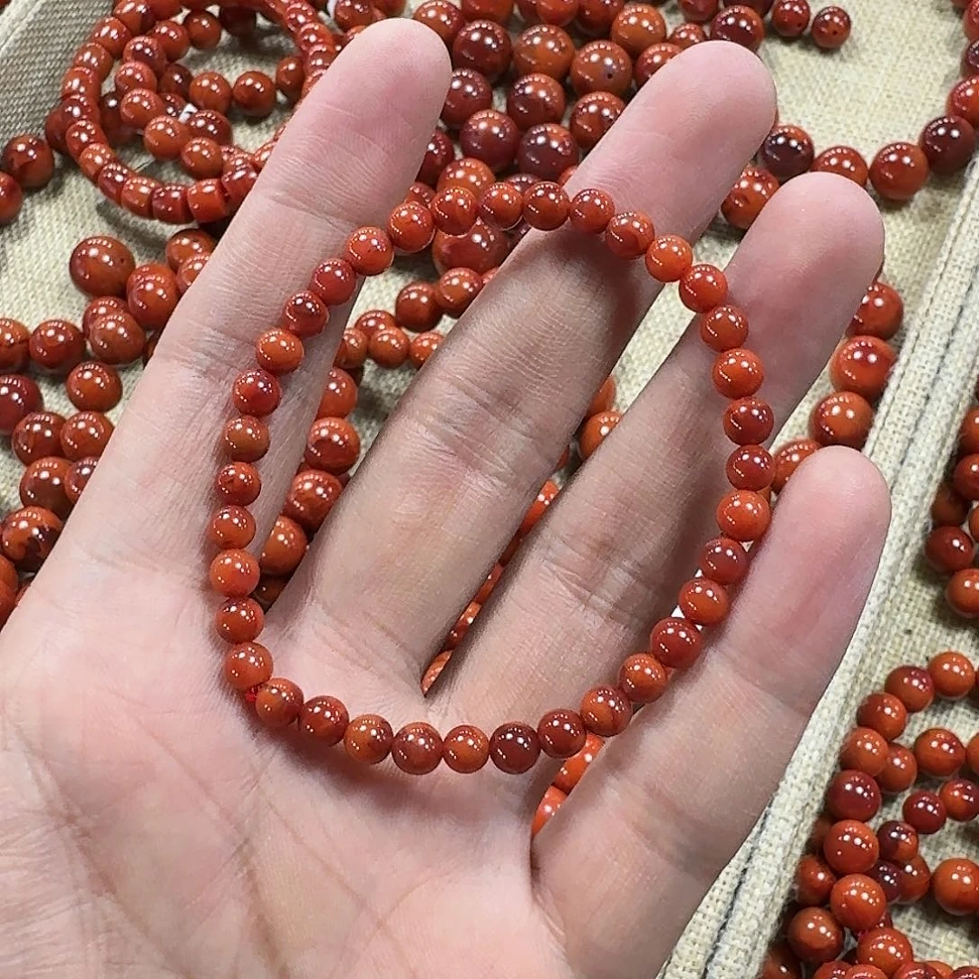 南红玛瑙手链未镶嵌原矿南红手串