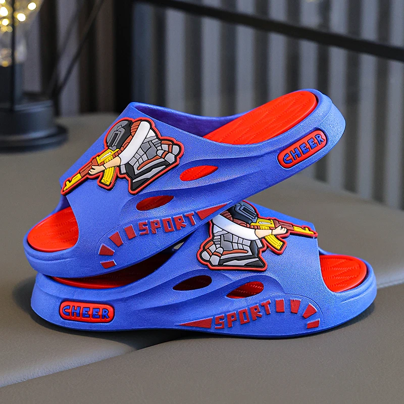 儿童凉拖鞋亲子男新款成人夏季卡通软底防滑居家洗澡浴室户外