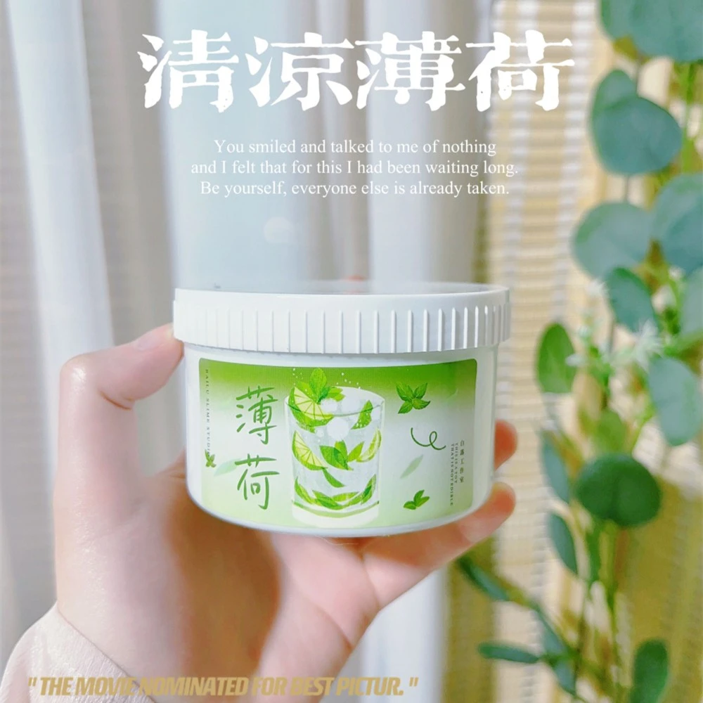 清凉薄荷果冻 仿外网Q弹润感水潭果冻 减压玩具彩泥白露手工泥