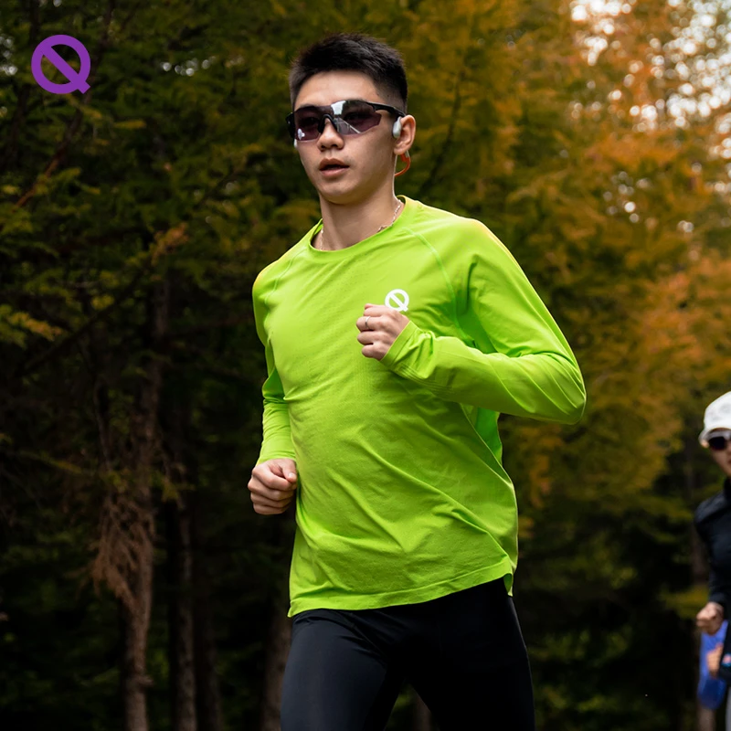 QINKUNG/轻功体育3D导汗立体织长袖 透气排汗男款女款