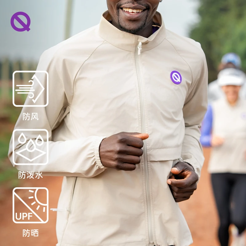 轻功立领跑步风衣跑步休闲防风防泼水外套