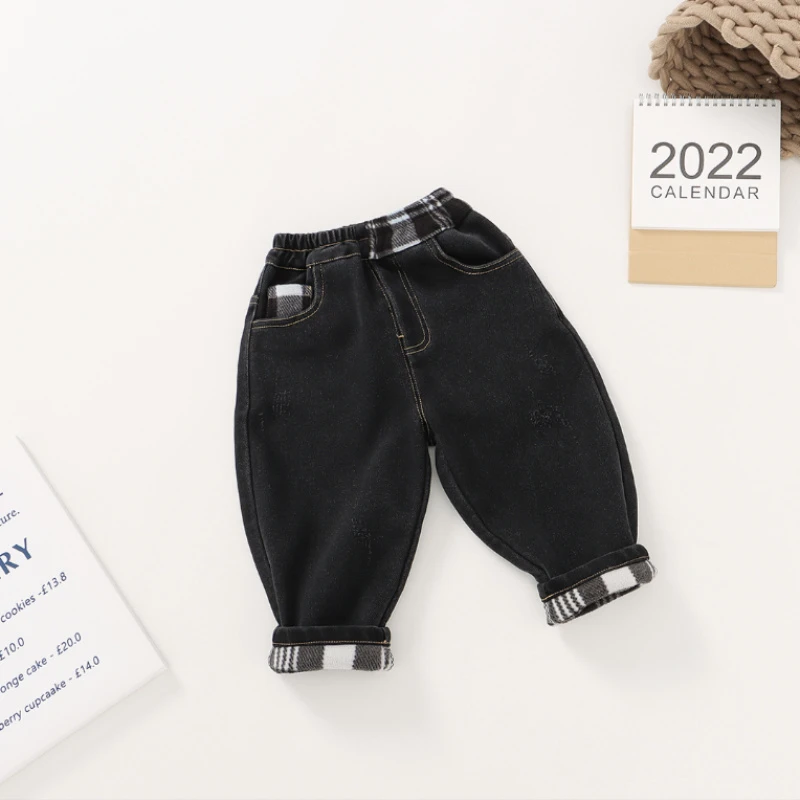 【jjyy】冬款 时尚 牛仔裤 加绒 长裤 童裤 宝宝 65126