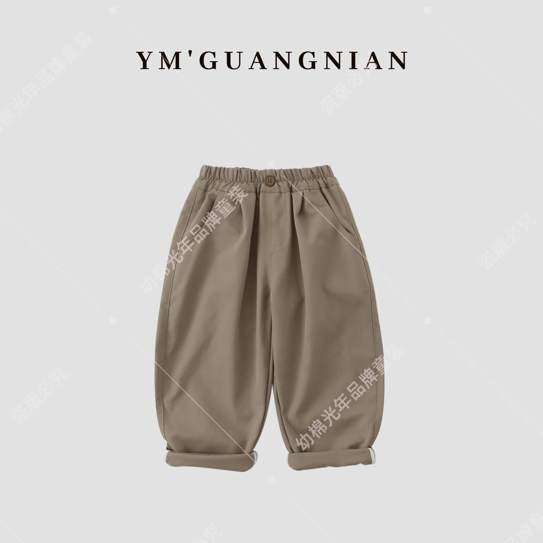 【幼棉光年】秋季新款韩系时尚潮流休闲舒适工装休闲裤w-6221307