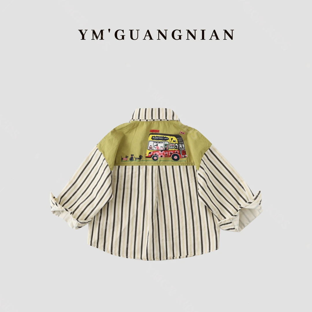 【幼棉光年】秋款童装男童洋气时尚潮流休闲百搭衬衫外套72719