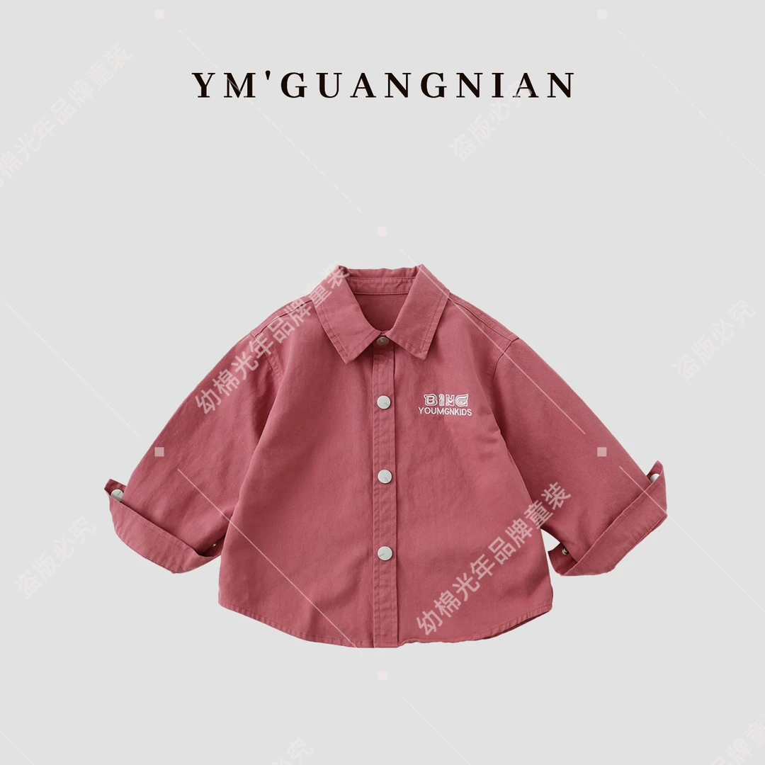 【幼棉光年】春秋季男童高克重儿童亲子百搭休闲时尚衬衫72870