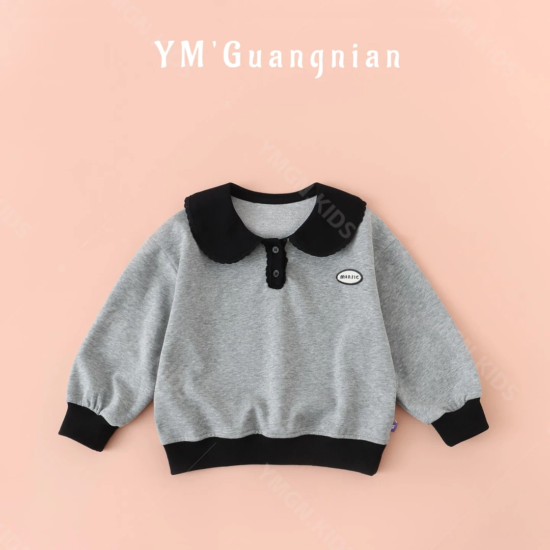 幼棉光年女童翻领休闲卫衣521561