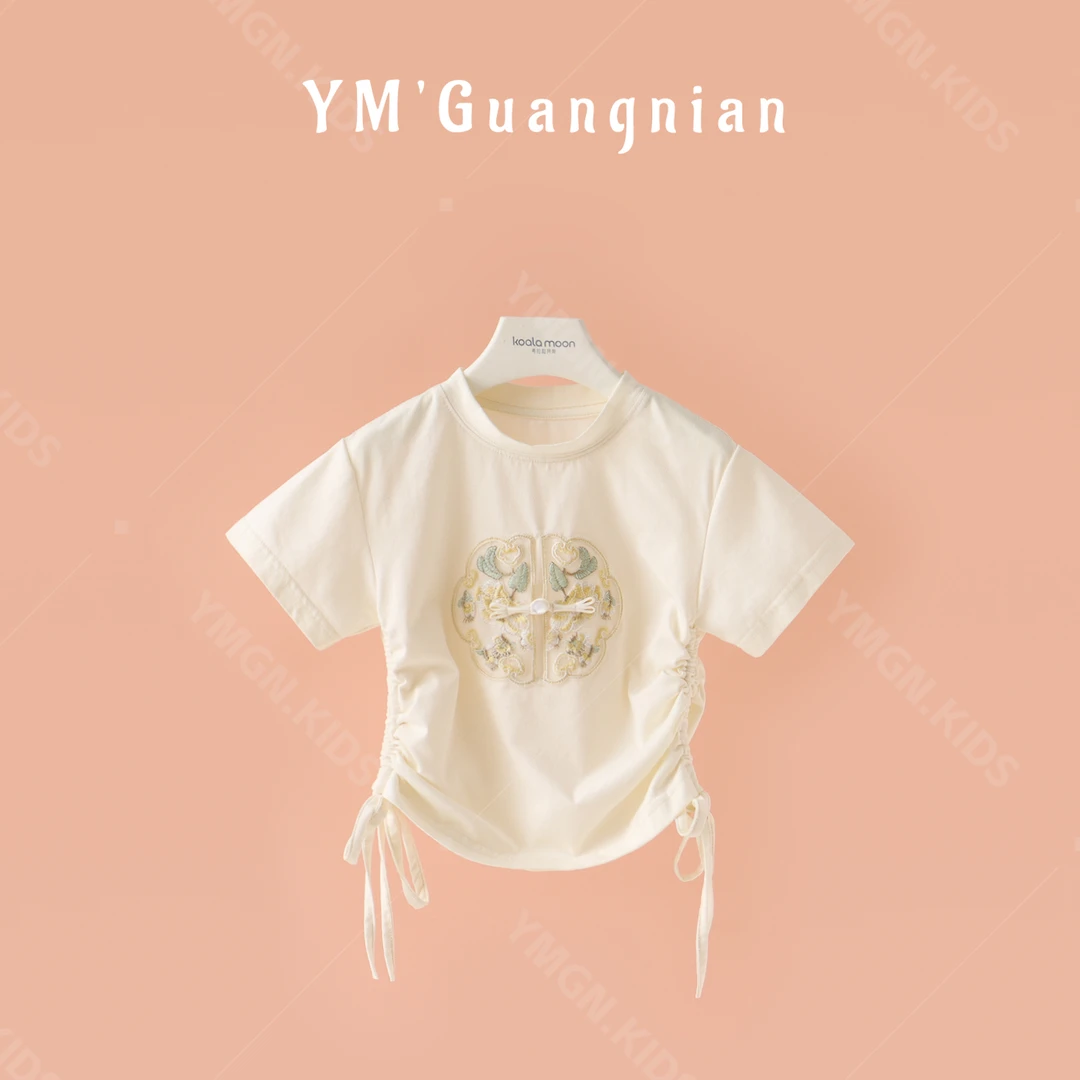 【幼棉光年】夏款女童新中式短袖时尚休闲百搭洋气圆领T恤521263