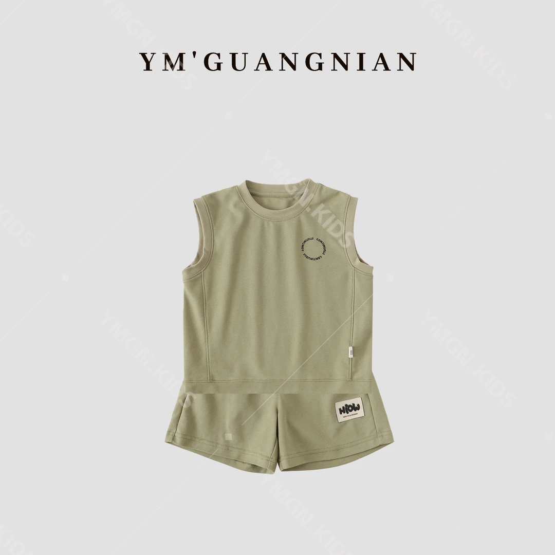 【幼棉光年】夏款小童短袖儿童韩版百搭舒适休闲套装121803