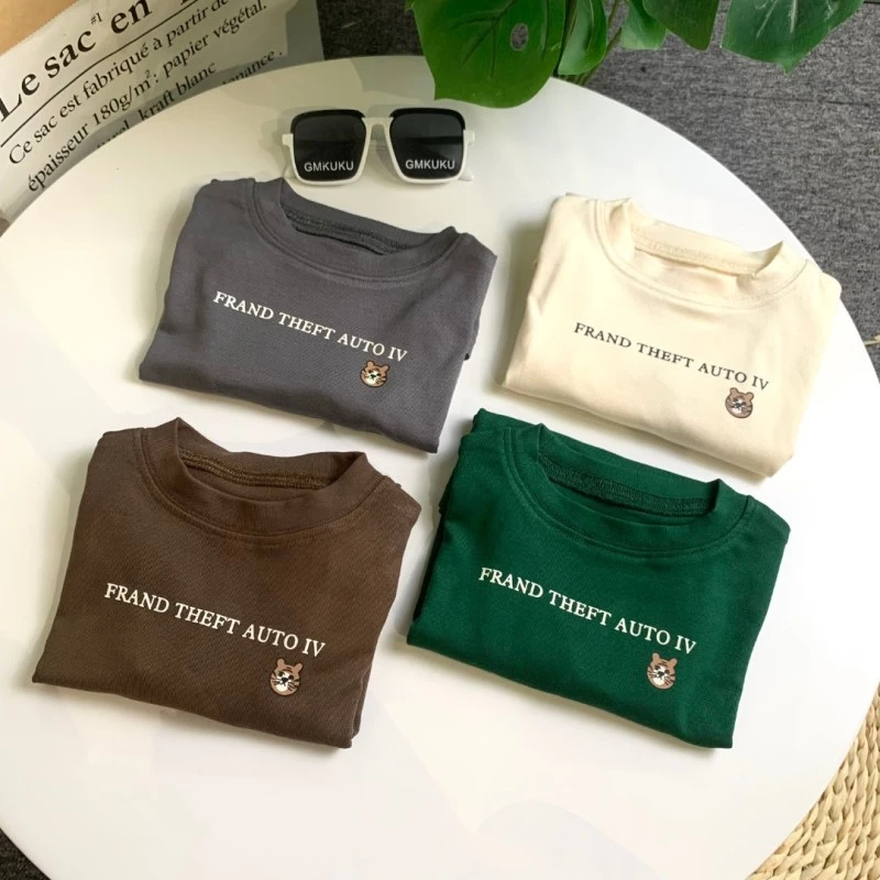 【HBB】秋款 卡通 长袖 T恤 时尚 打底 品牌  百搭 15192