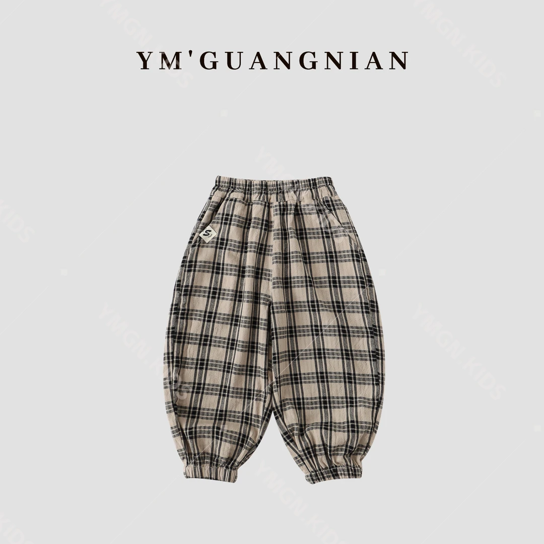 【幼棉光年】夏款品牌男童韩版重工潮流时尚百搭中裤休闲裤622920