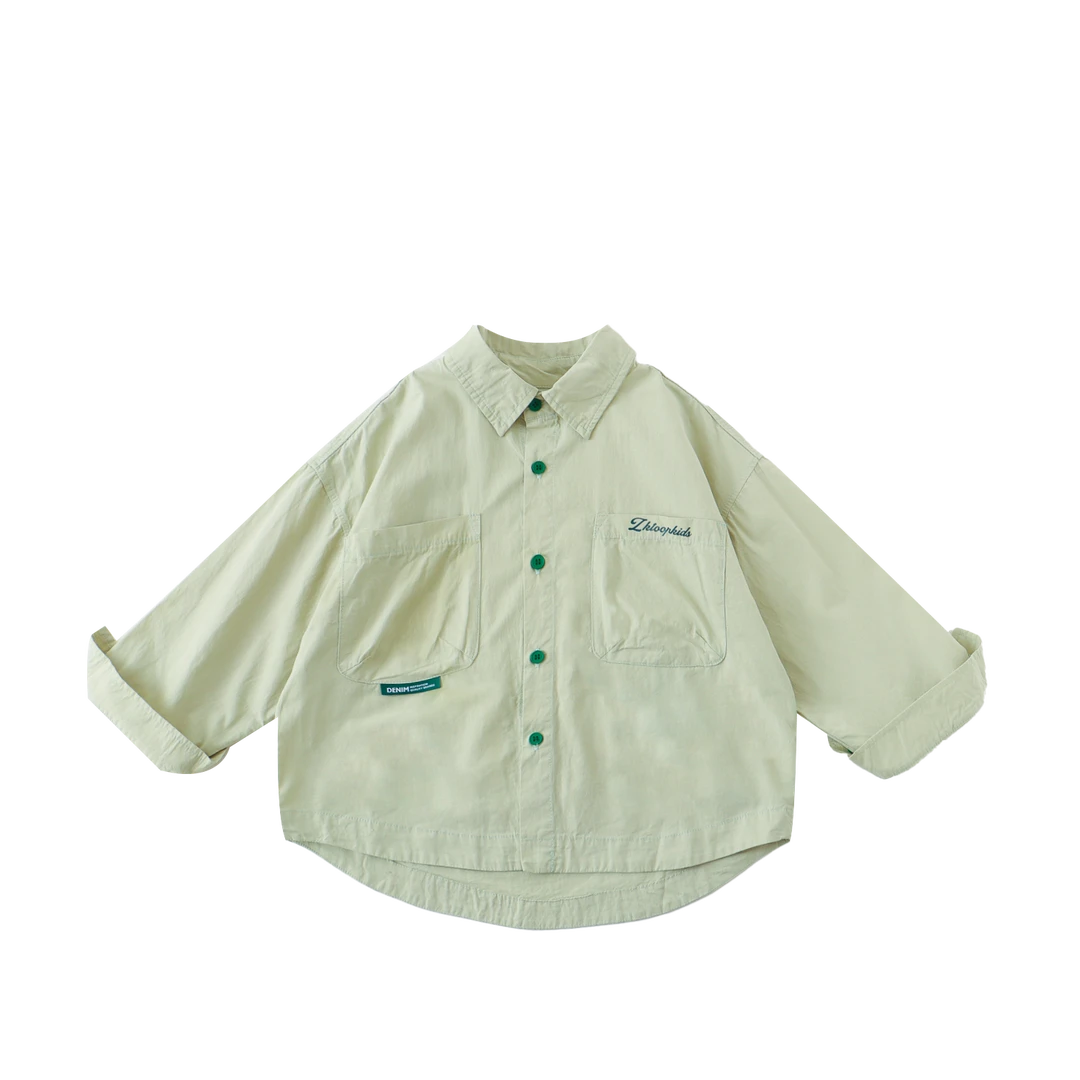 【Z&K】春款长袖时尚休闲品牌百搭儿童衬衫洋帅气气简约ZK-72699