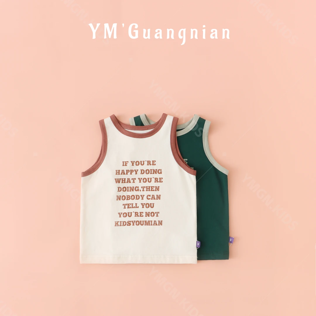 【幼棉光年】夏款女童印花无袖T恤W-521272-W-521366-W-521367