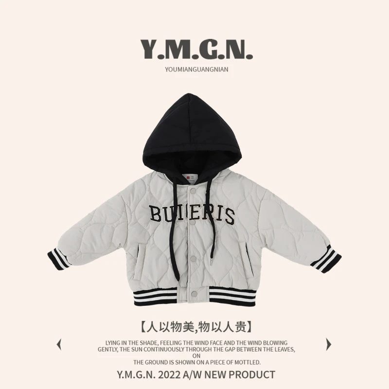 【ym】冬款 时尚 百搭 夹克 外套 新款 小童 连帽 32182