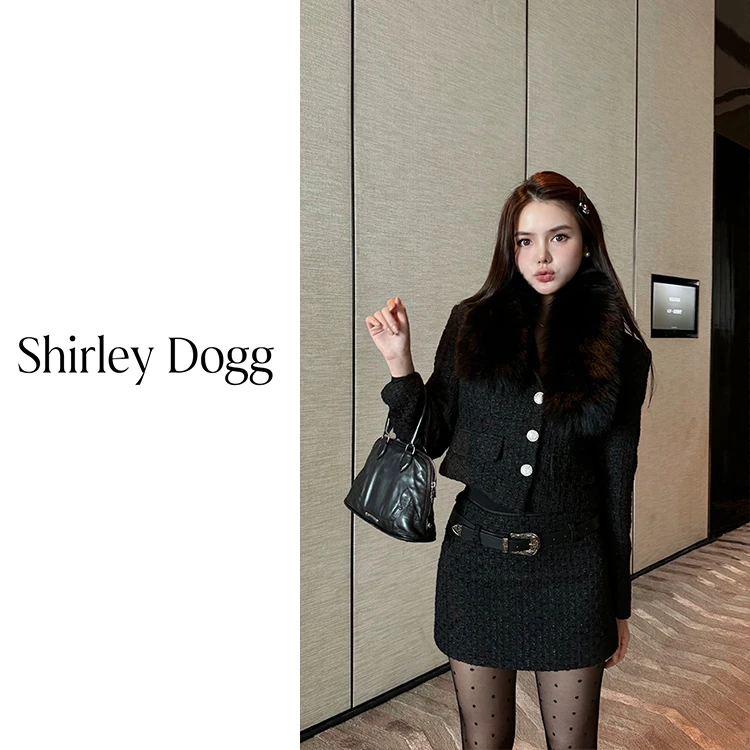 汤元家sd  贵气毛毛围脖百搭气质风秋冬围巾