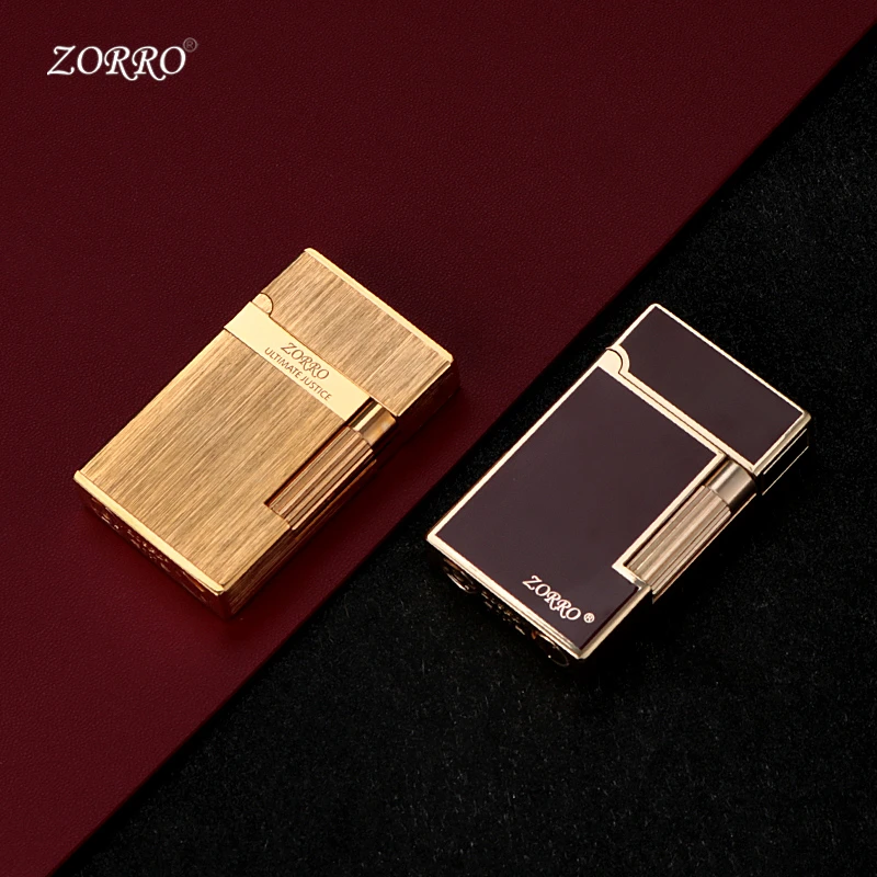 正品佐罗/ZORRO树脂充气打火机侧滑砂轮点火电镀高档礼品网红爆款