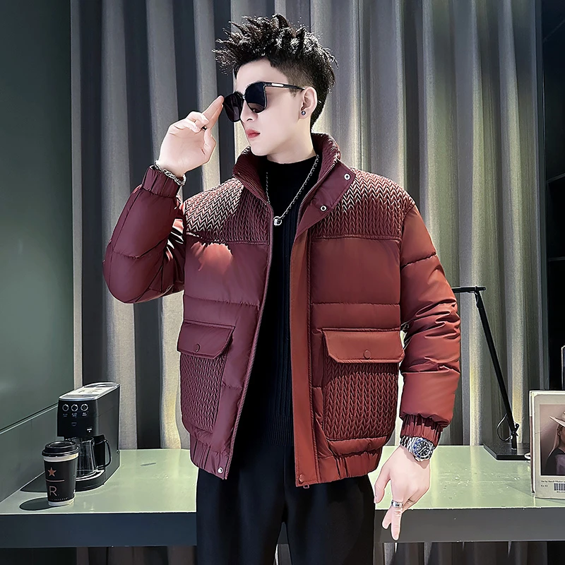 时尚洋气棉服男款冬季2024新款棉袄高级感痞帅秋冬款男士棉衣外套