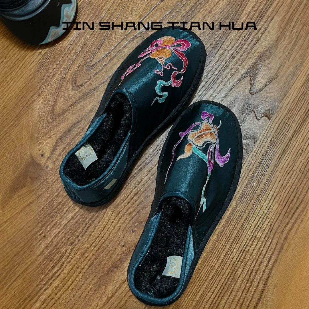 【福禄】重工绣花手工布鞋