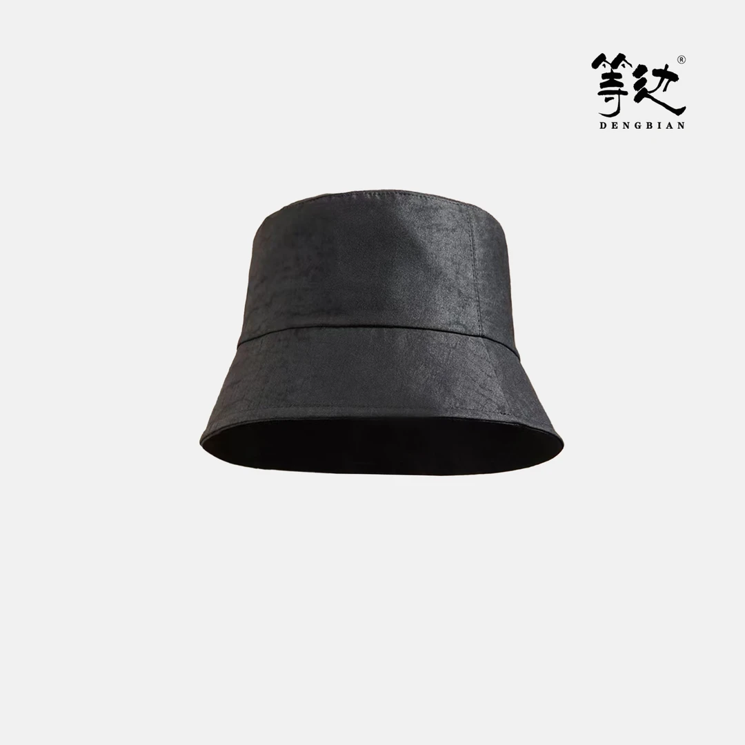 【等边香云纱】龟纹香云纱渔夫帽DB-M240019