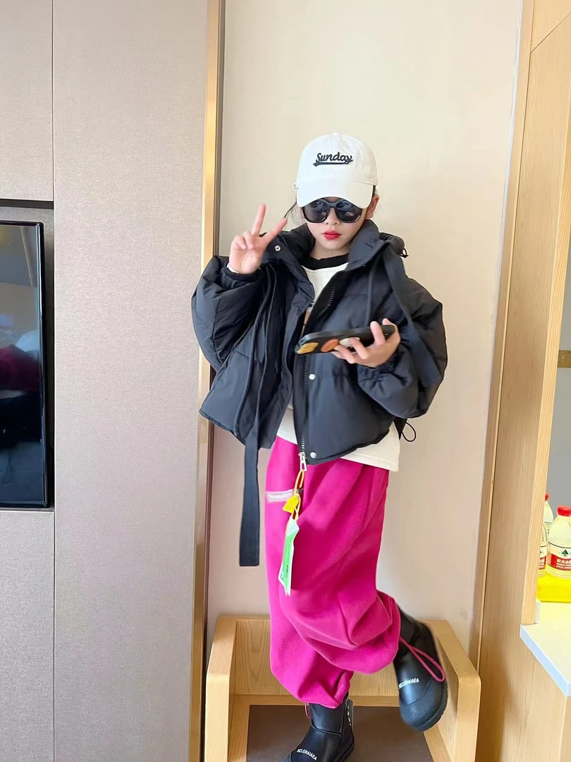 女童裤子春秋款2023新款洋气长裤女大童秋装卫裤儿童早秋季运动裤