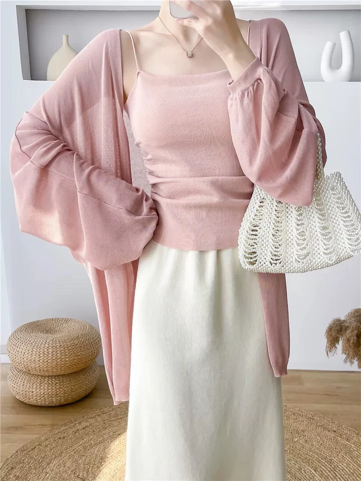 春秋网红爆款毛衣外套潮时尚气质修身百搭短款洋气显瘦