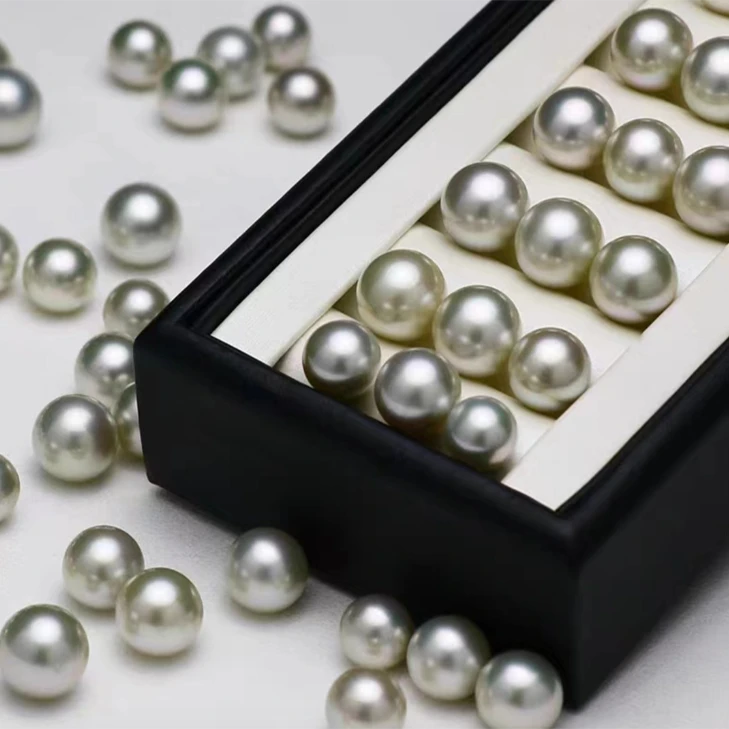 【缘美真珠定制】海水珍珠裸珠定制吊坠、耳钉、戒指、高奢款定制