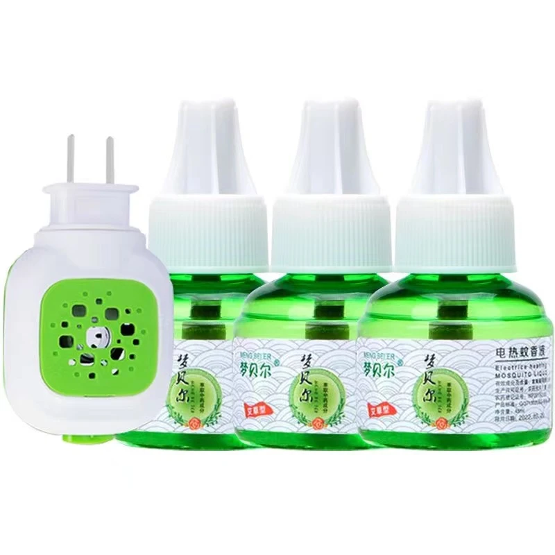 6液+1器-梦贝尔电热蚊香液无味体家用驱蚊液插电式电蚊器灭蚊液水