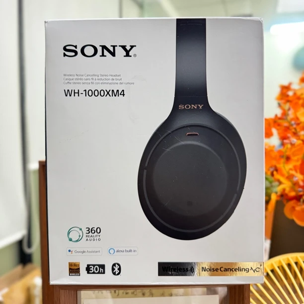99新 Sony/索尼 WH-1000XM4无线降噪头戴蓝牙耳机带包装