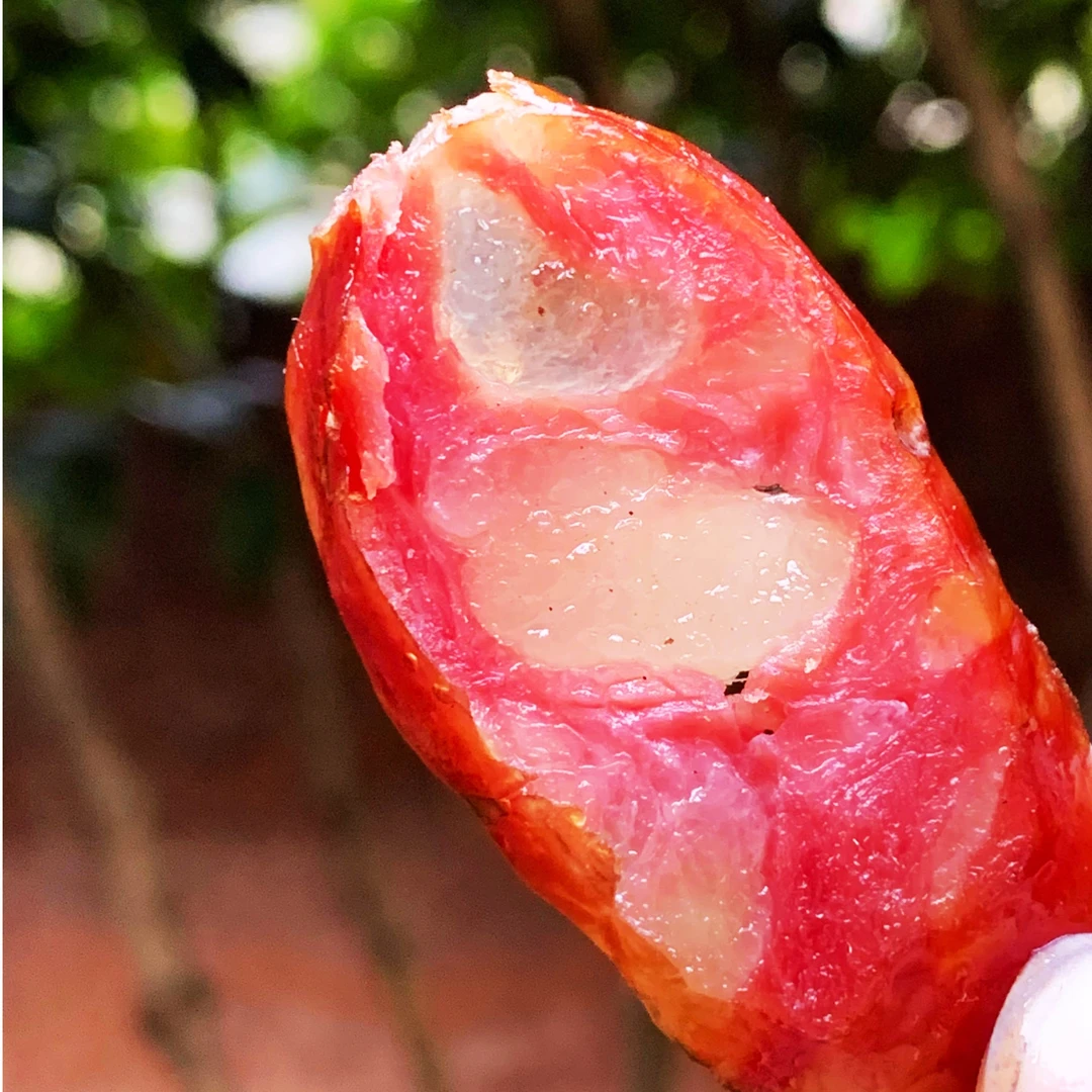 贵州农家手工烟熏麻辣腊肠，原味腊肠500克