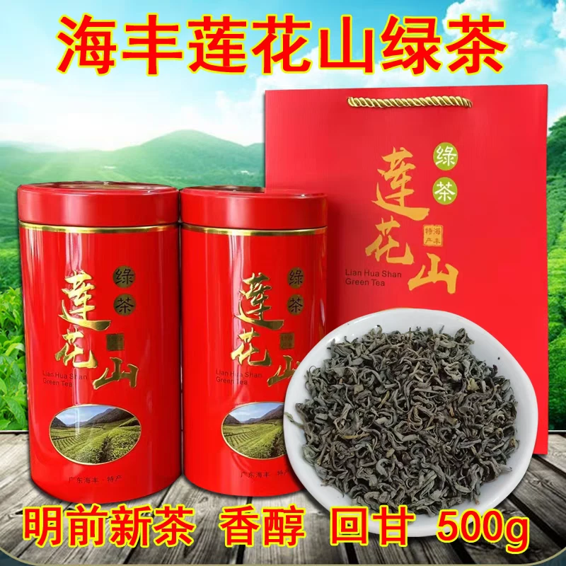 广东汕尾海丰特产 莲花山炒绿茶 高山云雾茶2023年浓香型本山500g