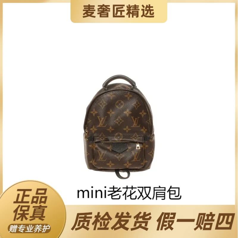 95新 LouisVuitton/路易威登 老花书包/公价16900/老花双肩LV/GW