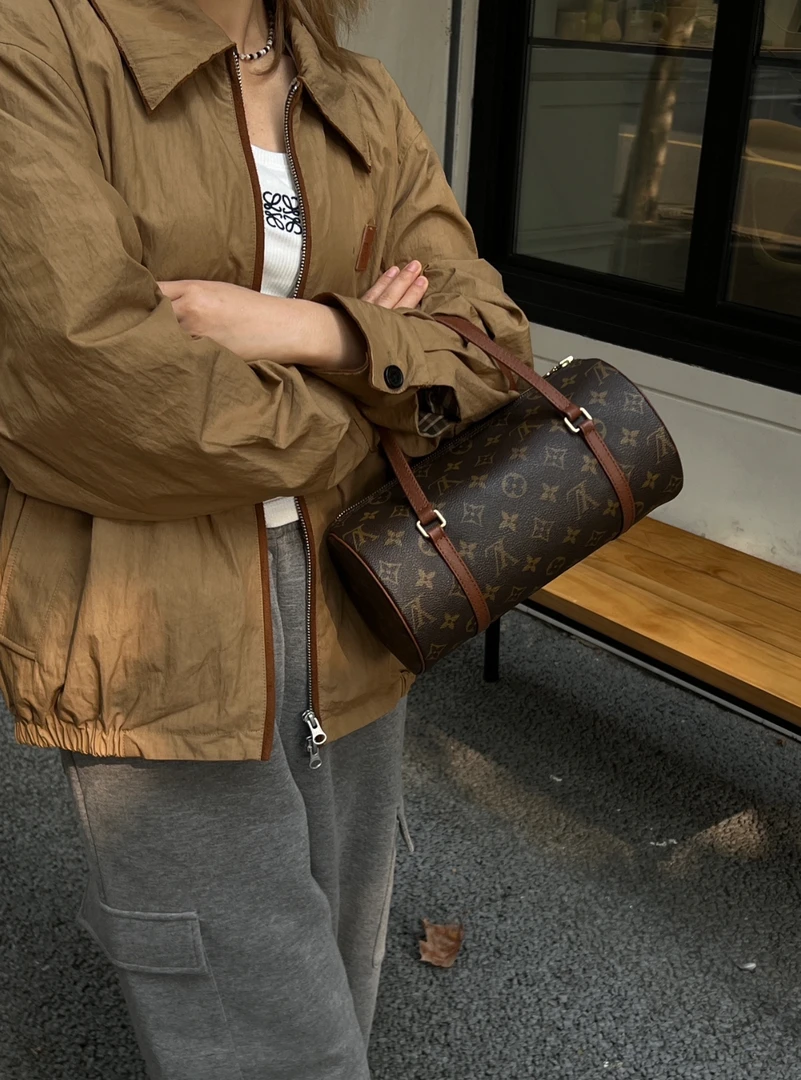 95新 LouisVuitton/路易威登 中古巴比龙26 /斜挎包 圆筒/时尚/GW