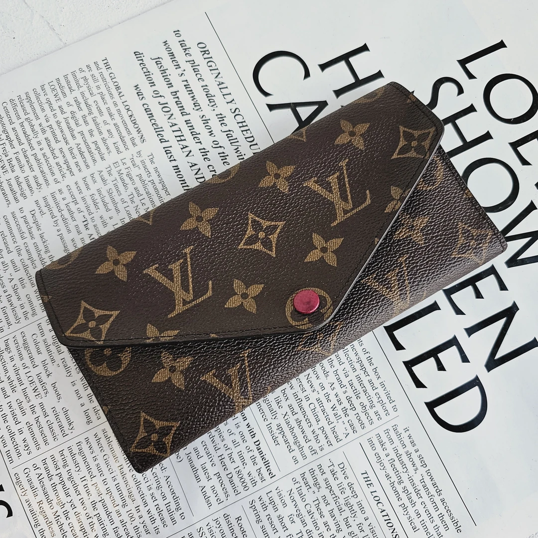 90新 LouisVuitton/路易威登 老花豆豆长款钱包/GG/9414797