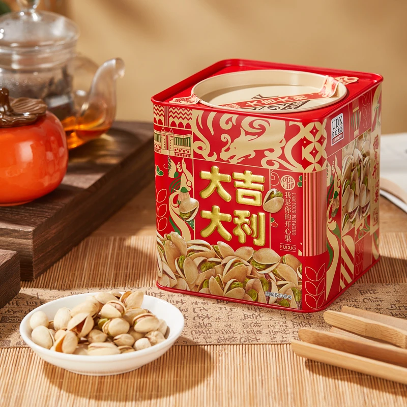 UDK优之良品福气开心果夏威夷果扁桃仁腰果192g年货礼盒送礼坚果