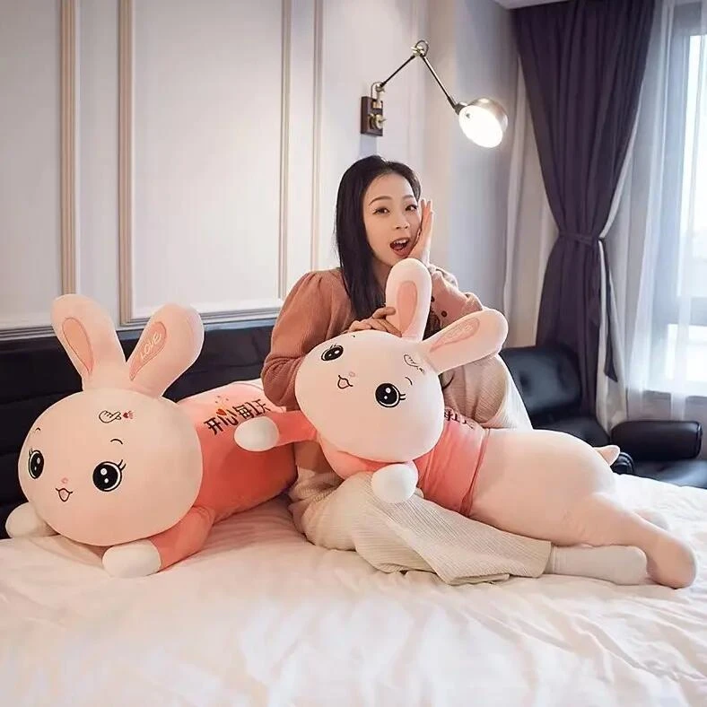 可爱超软趴兔子抱枕女生睡觉公仔毛绒玩具布娃娃超萌儿童生日礼物