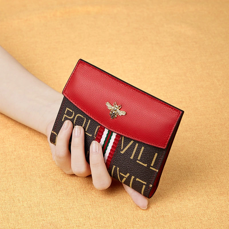 英皇保罗高档百搭钱包女士短款2025新款时尚迷你多功能小零钱包女