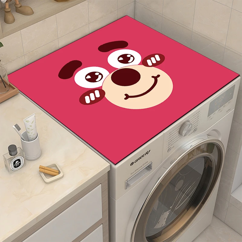硅藻泥可爱盖布防滑垫床头柜盖巾洗衣机入户门垫吸水家用耐脏家居